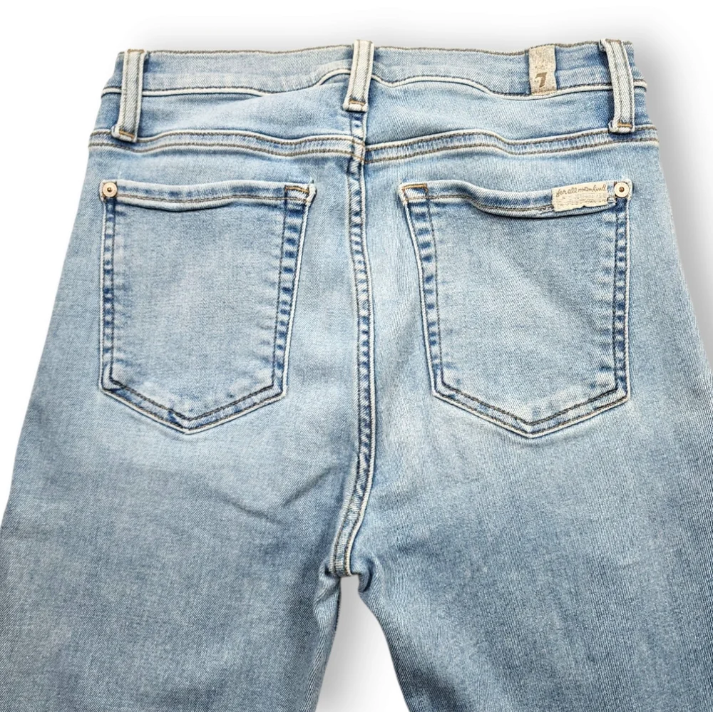 7FAMK High Waist Ankle Gwenevere Cropped Skinny Jeans Size 27 - Picture 5 of 14